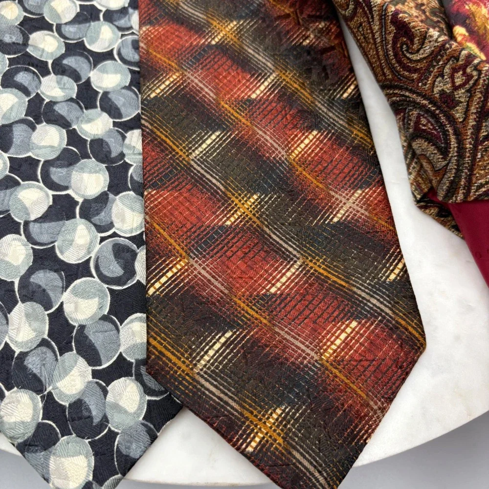 Ermenegildo Zegna‎ Silk Mens Ties Set Of 6 Italy Old Money 3.75x59-60